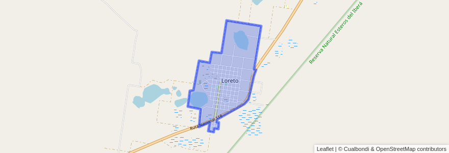 Mapa de ubicacion de Loreto.