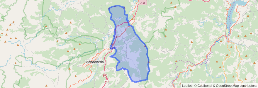 Mapa de ubicacion de Lourenzá.