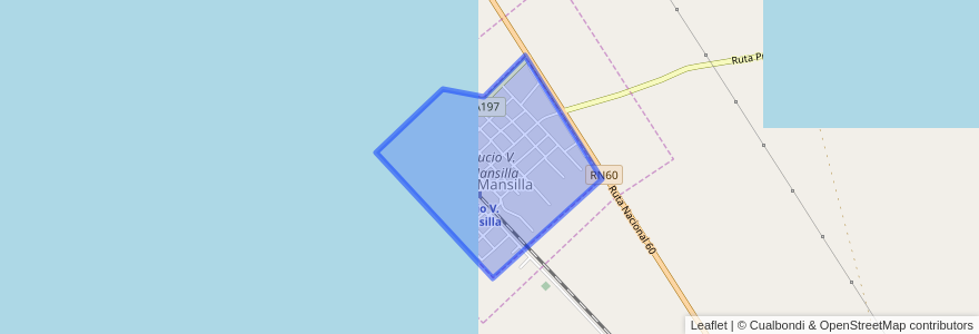 Mapa de ubicacion de Lucio V. Mansilla.
