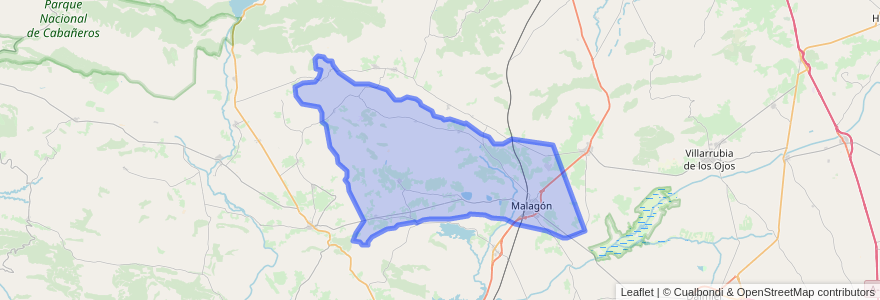 Mapa de ubicacion de Malagón.