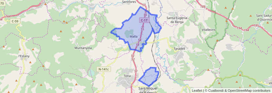 Mapa de ubicacion de Malla.