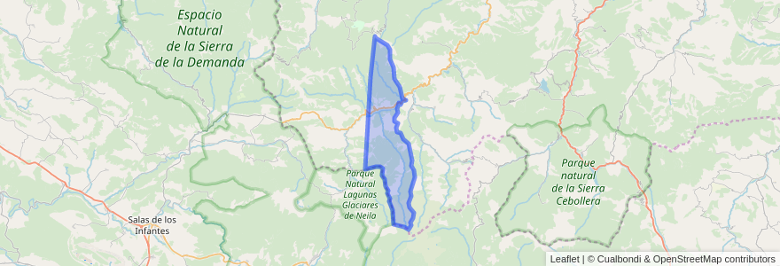 Mapa de ubicacion de Mansilla de la Sierra.