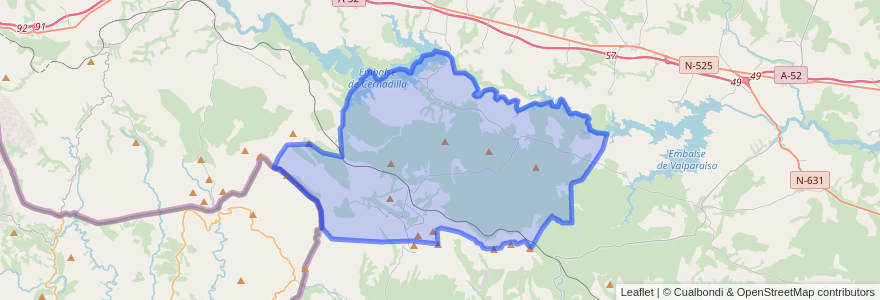 Mapa de ubicacion de Manzanal de Arriba.