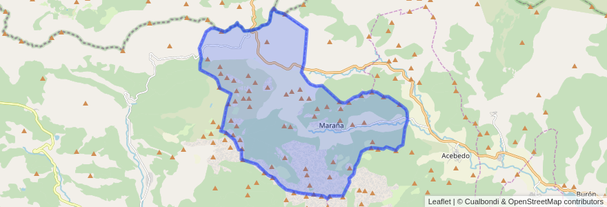 Mapa de ubicacion de Maraña.