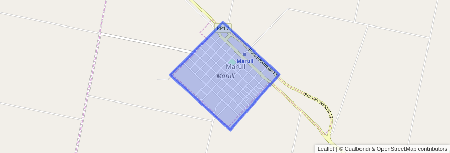 Mapa de ubicacion de Marull.