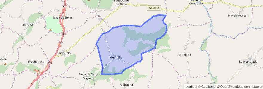 Mapa de ubicacion de Medinilla.