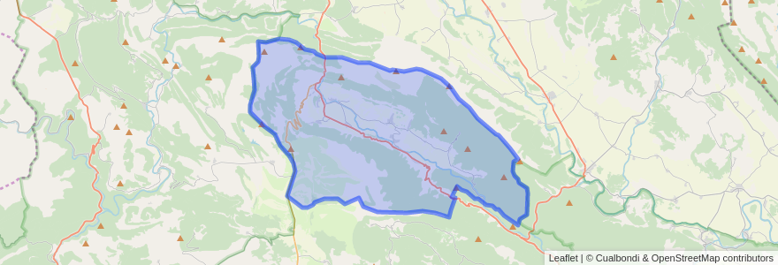 Mapa de ubicacion de Merindad de Valdivielso.