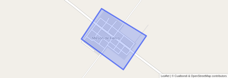 Mapa de ubicacion de Mesón de Fierro.