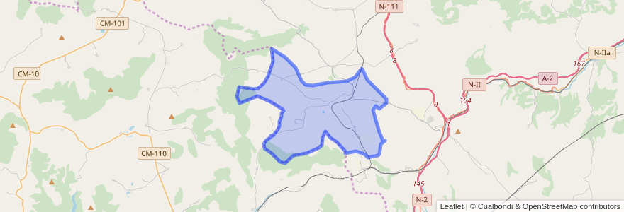 Mapa de ubicacion de Miño de Medinaceli.