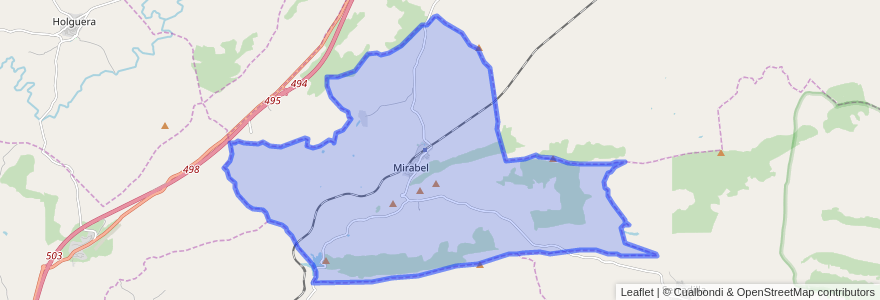 Mapa de ubicacion de Mirabel.