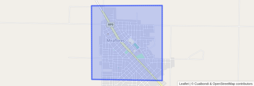 Mapa de ubicacion de Miraflores.