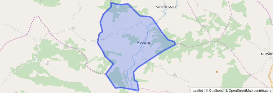 Mapa de ubicacion de Mochales.