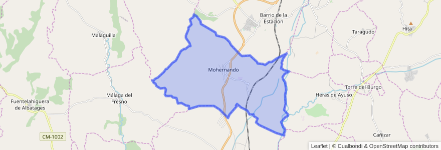 Mapa de ubicacion de Mohernando.