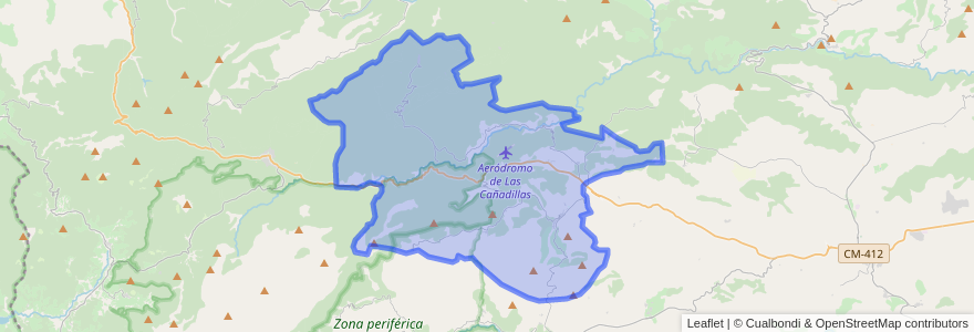 Mapa de ubicacion de Molinicos.