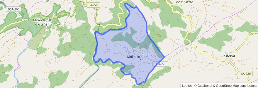 Mapa de ubicacion de Molinillo.