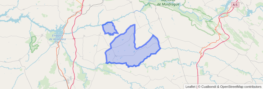 Mapa de ubicacion de Monroy.