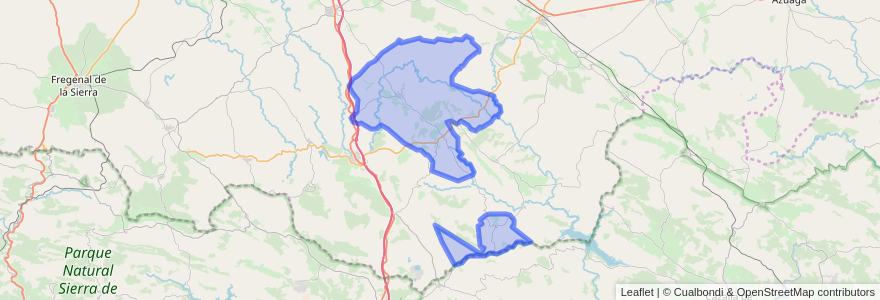 Mapa de ubicacion de Montemolín.