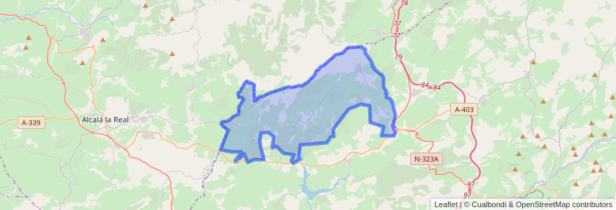 Mapa de ubicacion de Montillana.