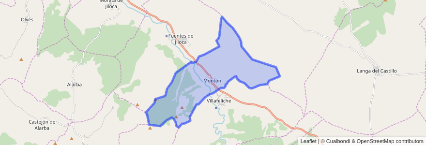 Mapa de ubicacion de Montón.