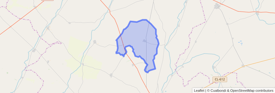 Mapa de ubicacion de Moral de la Reina.