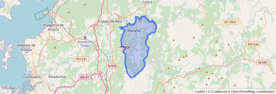 Mapa de ubicacion de Moraña.