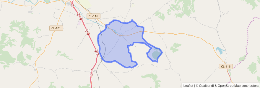 Mapa de ubicacion de Morón de Almazán.