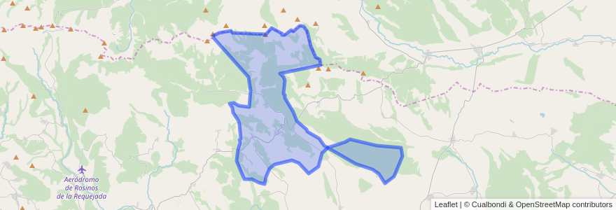 Mapa de ubicacion de Muelas de los Caballeros.