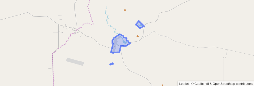 Mapa de ubicacion de Municipio de Achiras.