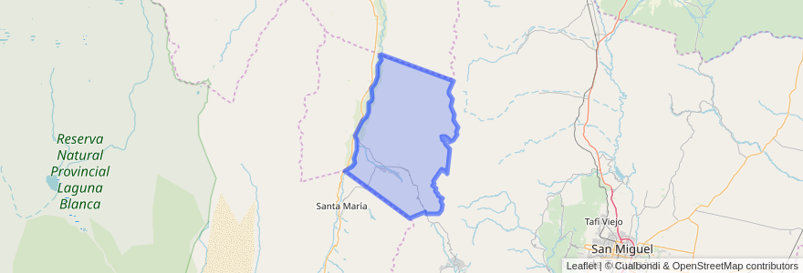 Mapa de ubicacion de Municipio de Amaicha del Valle.