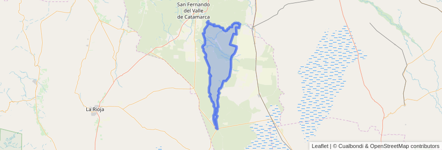 Mapa de ubicacion de Municipio de Ancasti.