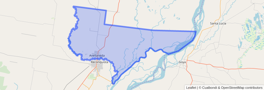 Mapa de ubicacion de Municipio de Avellaneda.