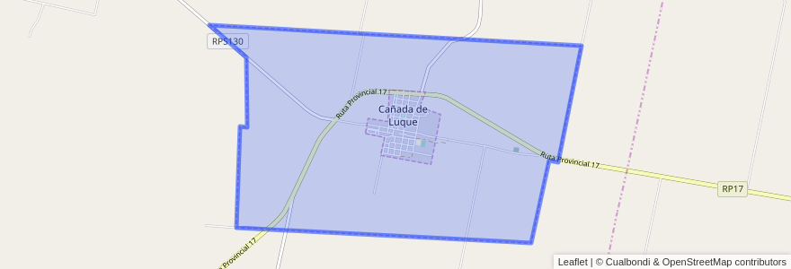 Mapa de ubicacion de Municipio de Cañada de Luque.