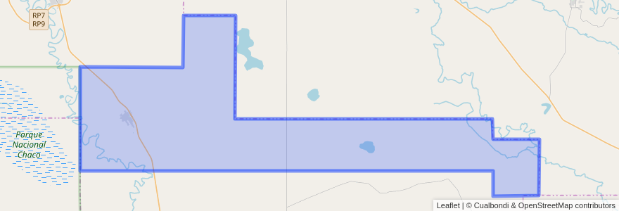 Mapa de ubicacion de Municipio de Capitán Solari.