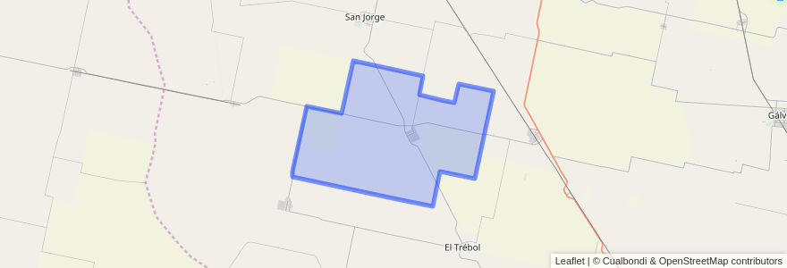 Mapa de ubicacion de Municipio de Carlos Pellegrini.