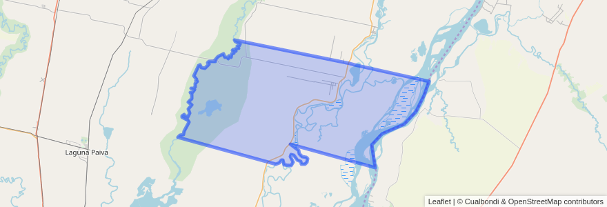 Mapa de ubicacion de Municipio de Cayastá.