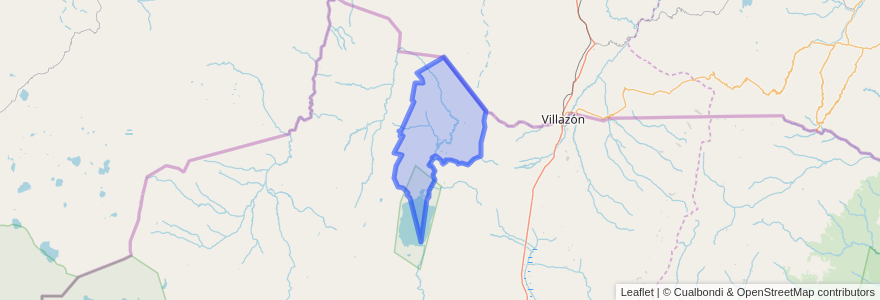 Mapa de ubicacion de Municipio de Cieneguillas.