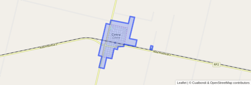 Mapa de ubicacion de Municipio de Cintra.