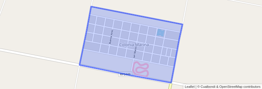Mapa de ubicacion de Municipio de Colonia Marina.