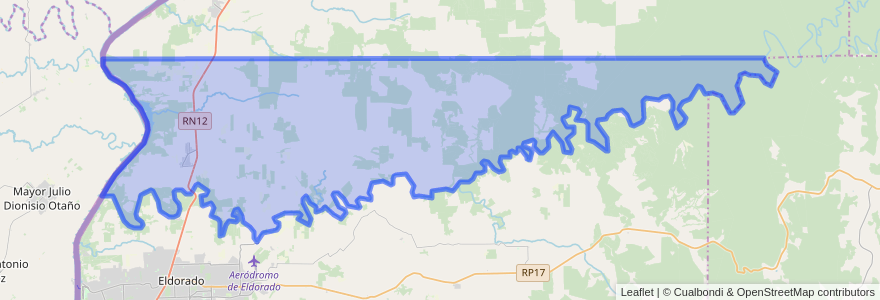 Mapa de ubicacion de Municipio de Colonia Victoria.