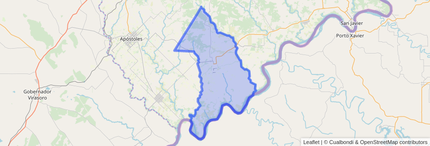 Mapa de ubicacion de Municipio de Concepción de la Sierra.