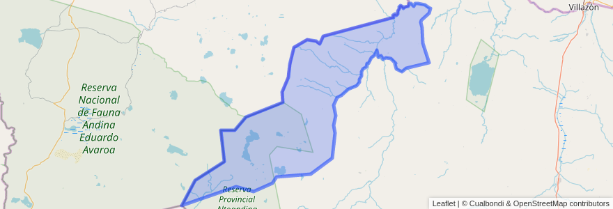 Mapa de ubicacion de Municipio de Cusi Cusi.