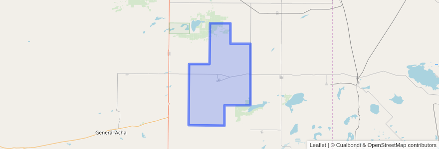 Mapa de ubicacion de Municipio de Doblas.