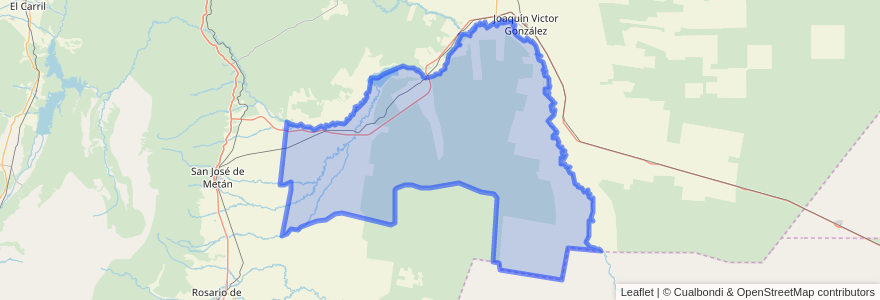 Mapa de ubicacion de Municipio de El Galpón.