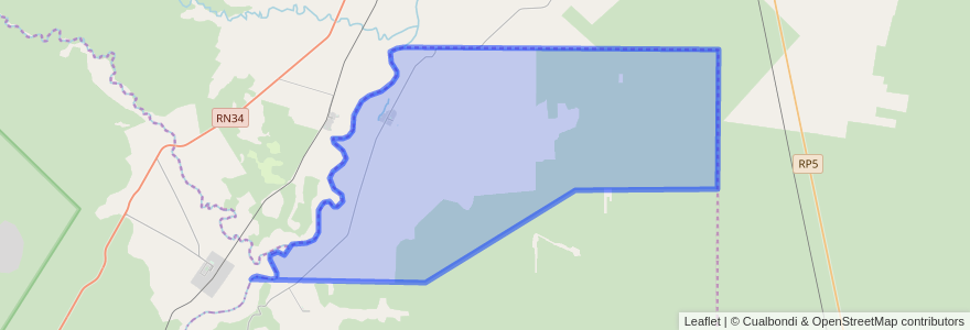 Mapa de ubicacion de Municipio de El Talar.