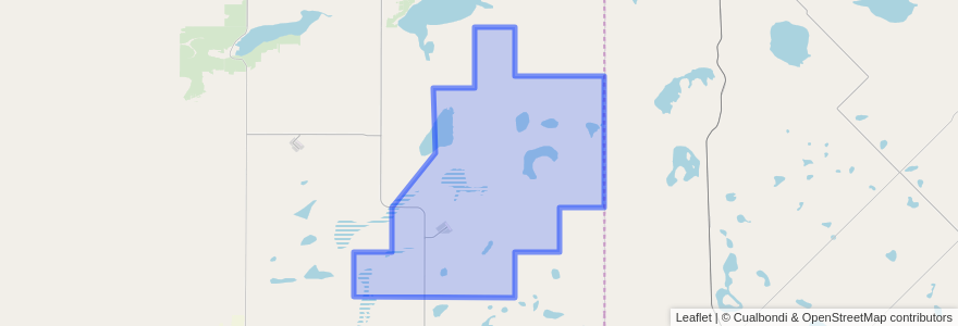 Mapa de ubicacion de Municipio de General Manuel J. Campos.