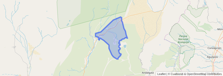 Mapa de ubicacion de Municipio de Hualfín.