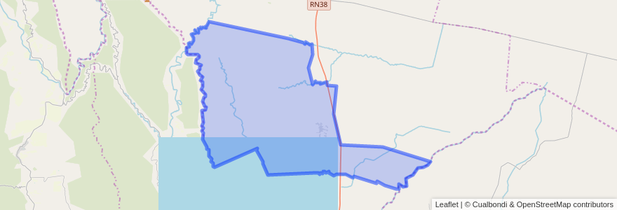 Mapa de ubicacion de Municipio de Huasa Pampa.