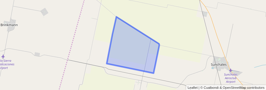 Mapa de ubicacion de Municipio de Hugentobler.