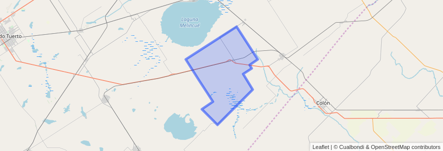 Mapa de ubicacion de Municipio de Hughes.