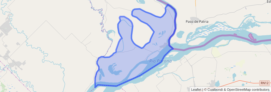 Mapa de ubicacion de Municipio de Isla del Cerrito.